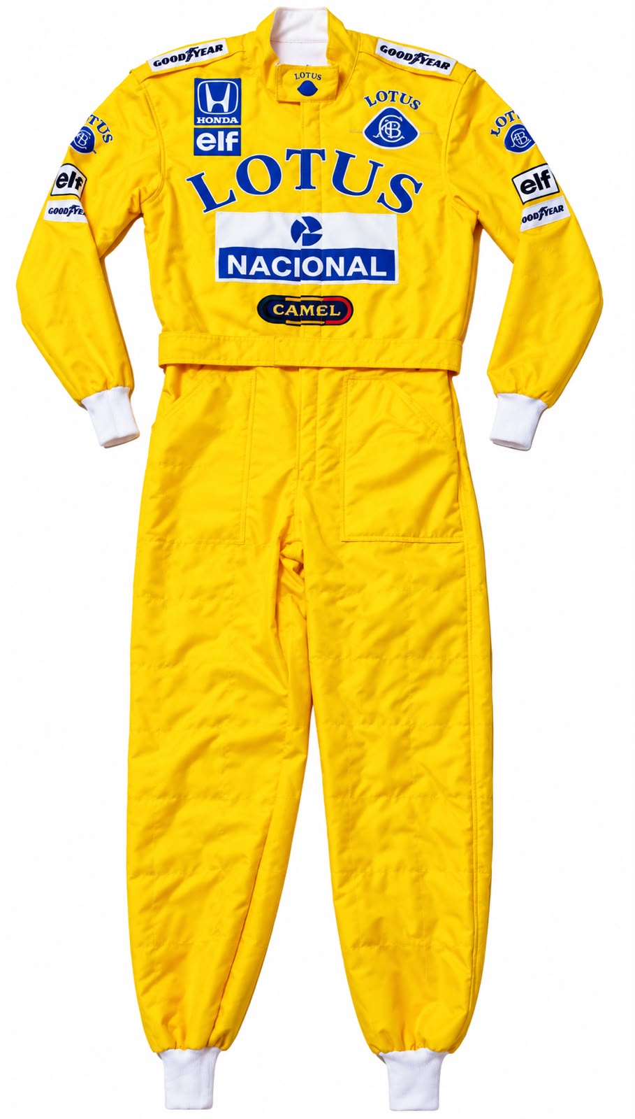 Ayrton Senna Lotus 1987 Racing Suit – Vintage F1 Motorsport Replica