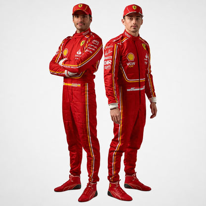 Carlos Sainz 2024 Ferrari F1 Race Suit | Replica Suit