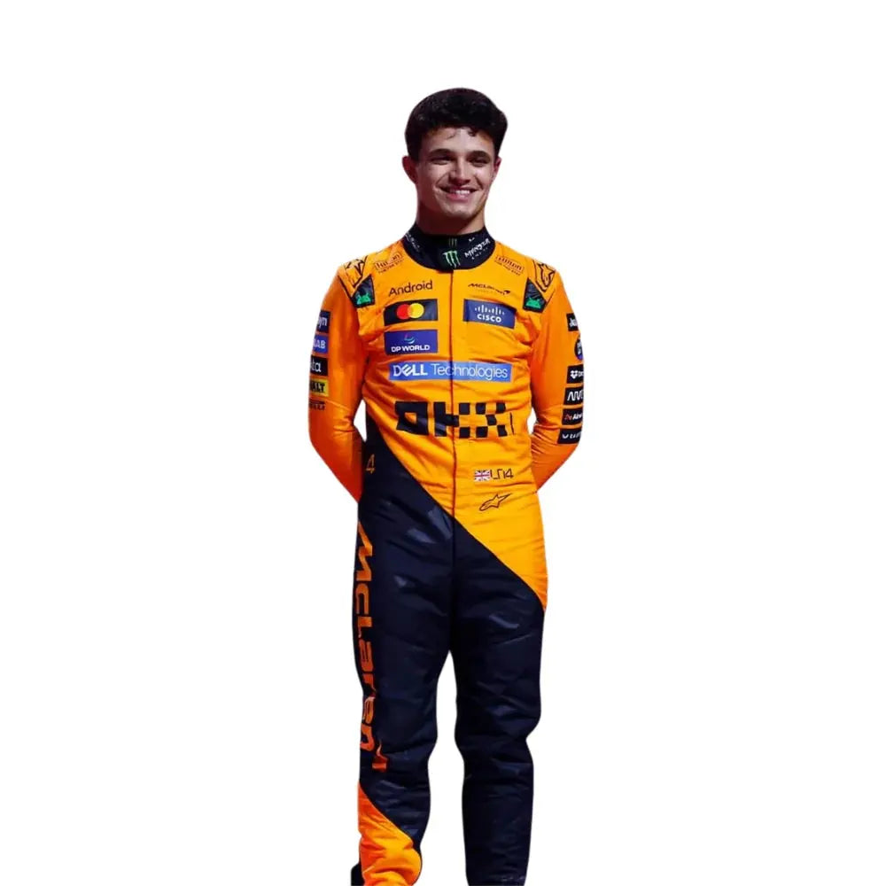 2025 Lando Norris McLaren Race Suit | Premium F1 Replica Racing Suit