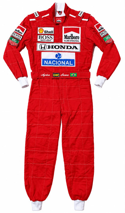 Ayrton Senna 1991 McLaren Inspired Vintage Racing Suit