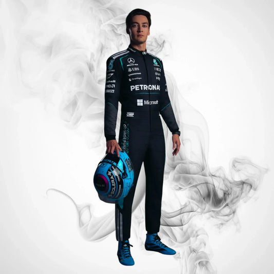 George Russell 2026 F1 Driver Mercedes Race Suit | Premium Replica Racing Suit