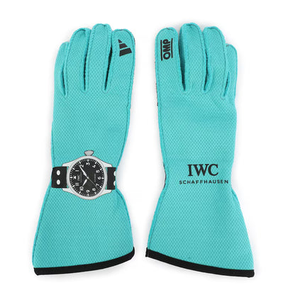 Turquoise Custom Print Racing Gloves – Go-Kart & Motorsport Gear