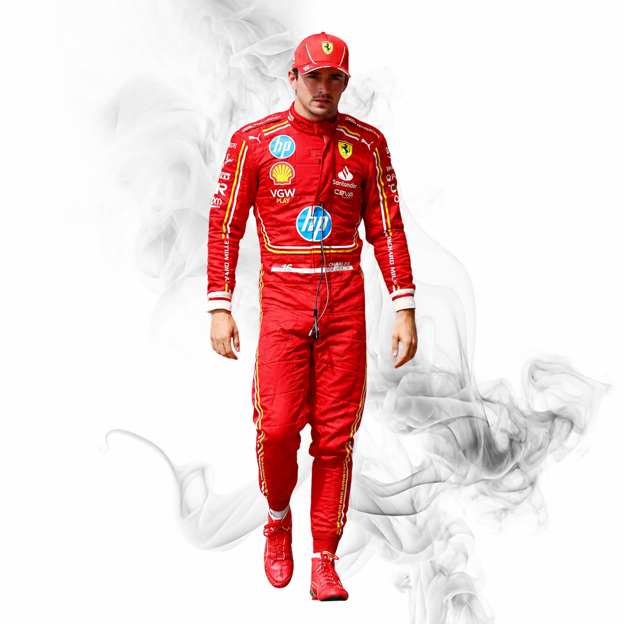 2024 Charles Leclerc Ferrari F1 Race Suit | Replica Suit
