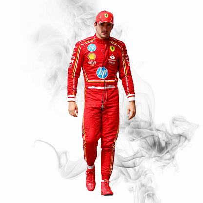 2024 Charles Leclerc Ferrari F1 Race Suit | Replica Suit