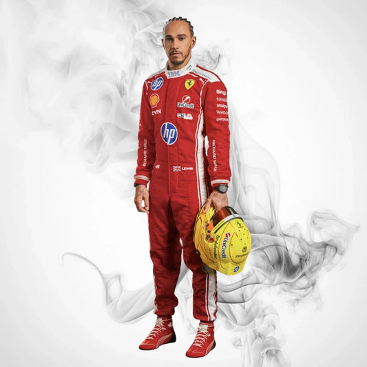 Lewis Hamilton 2026 Ferrari Race Suit | Premium F1 Replica Racing Suit