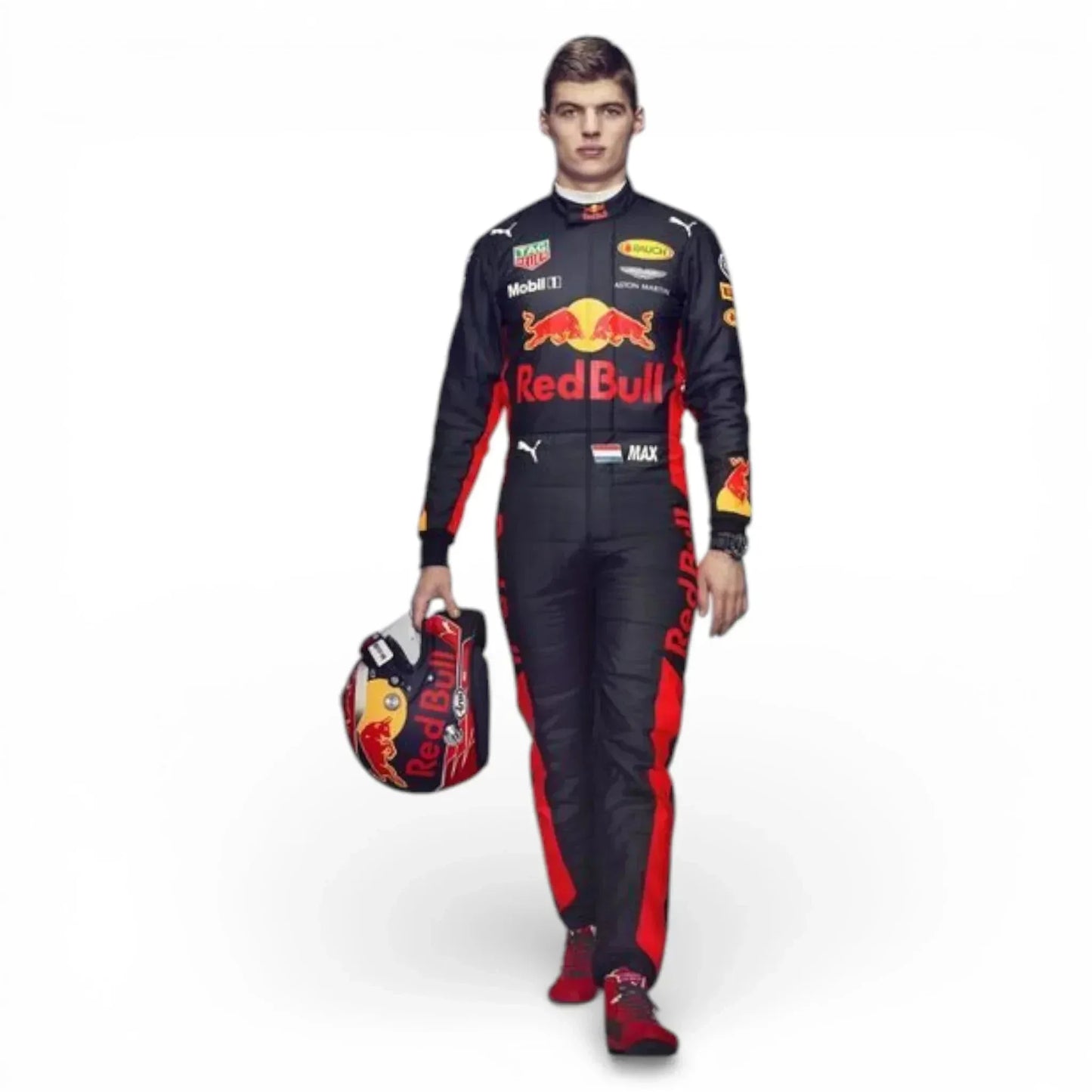 2017 Max Verstappen Race Worn Red Bull Racing Suit | Replica